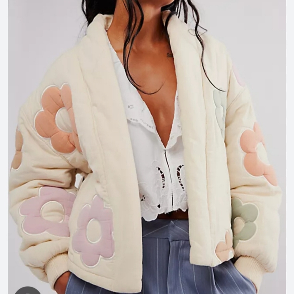 NWT Free People Flower Bath Jacket - Picture 2 of 9